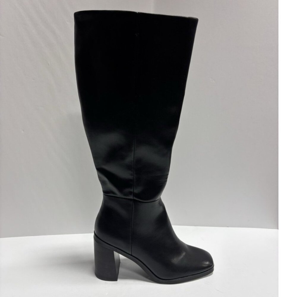 Dolce Vita Black Knee-High Block Heel Boots